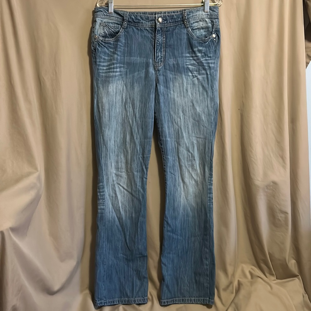 Code Blu distressed look denim jeans size 12 regular